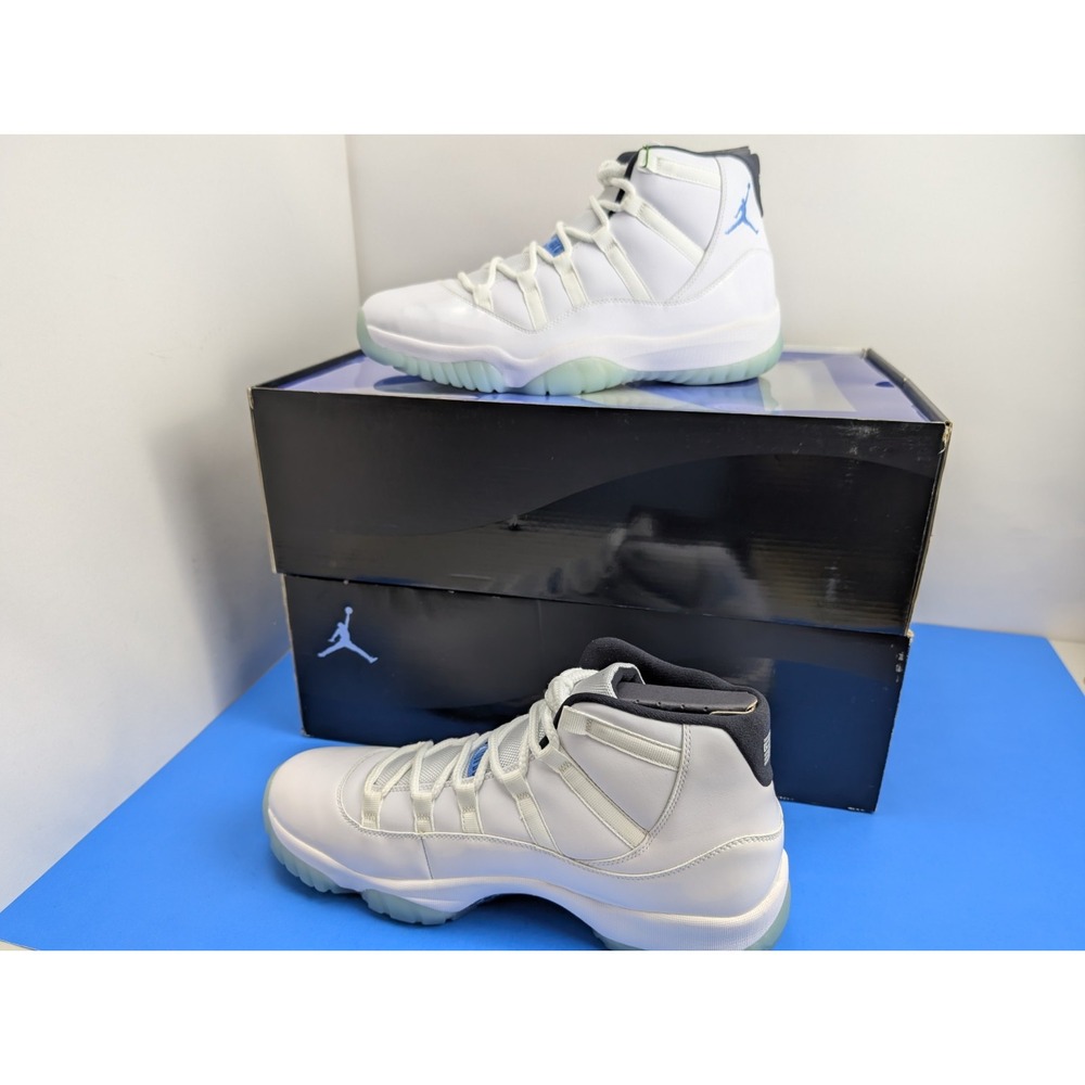 Size 13 - Air Jordan 11 Retro High 2014 White/Legend Blue/Black 378037-117